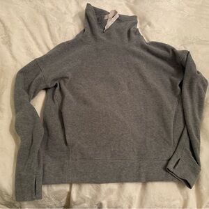 Light Grey Lululemon Turtleneck sweatshirt